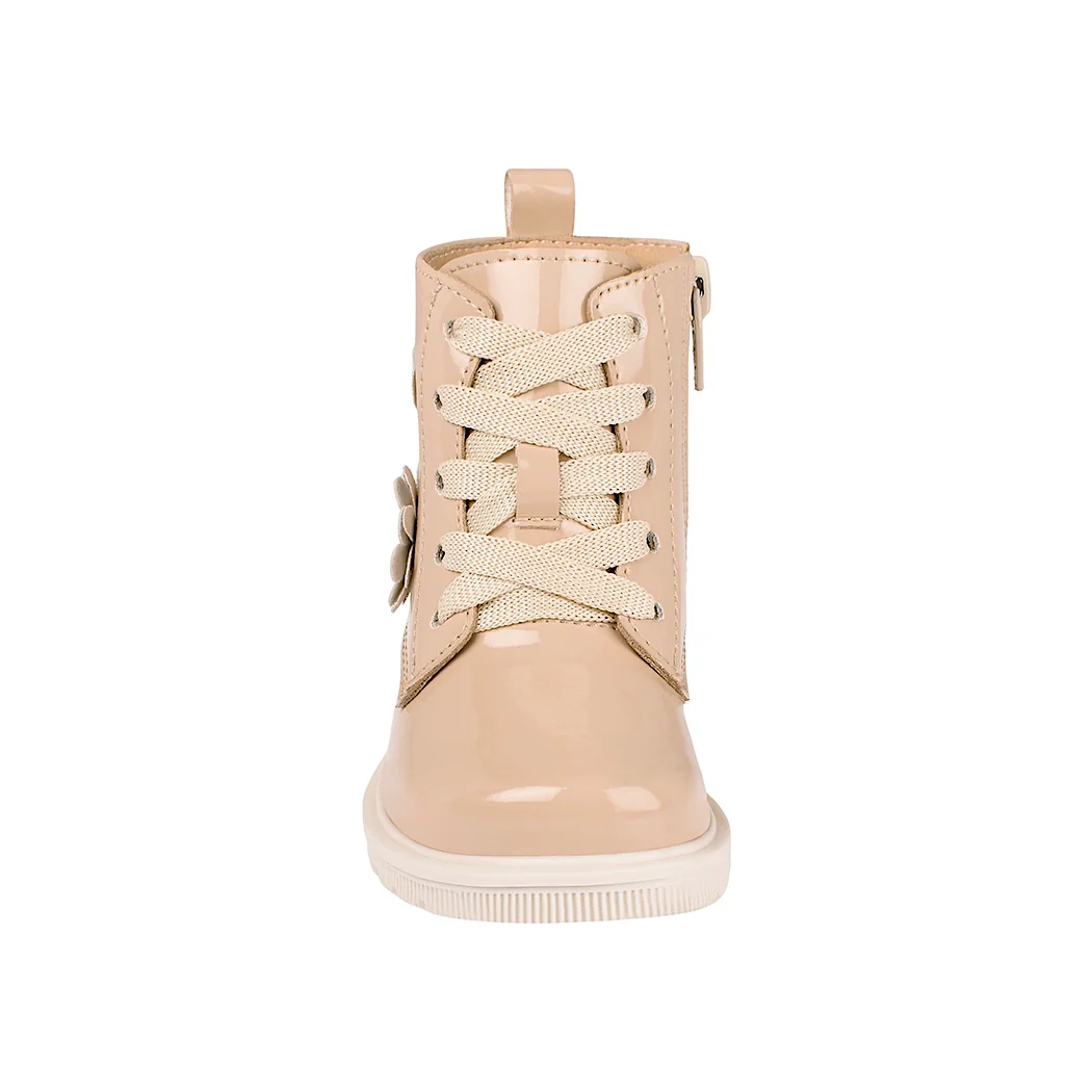 BOTINES YUYIN NIÑA 25596 CHAROL BEIGE 13-14 - Image 5