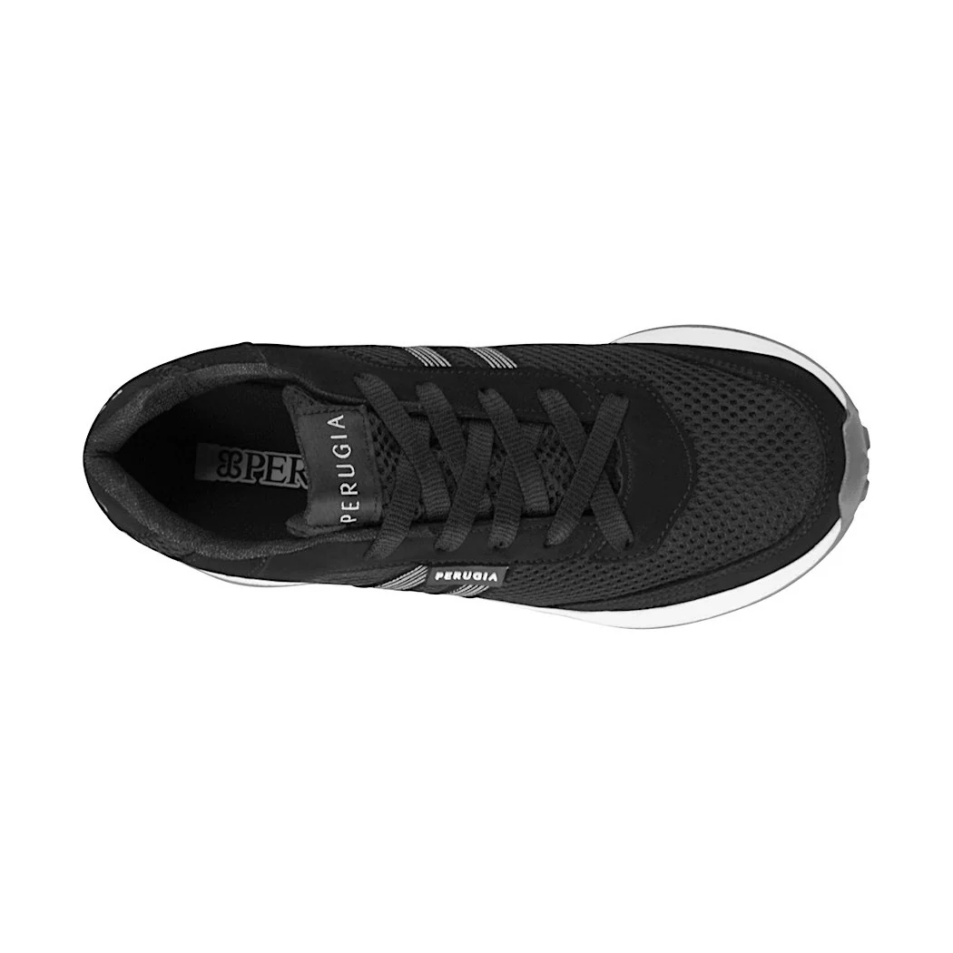 TENIS CASUALES DAMA PERUGIA 30500 TEXTIL NEGRO - Image 4
