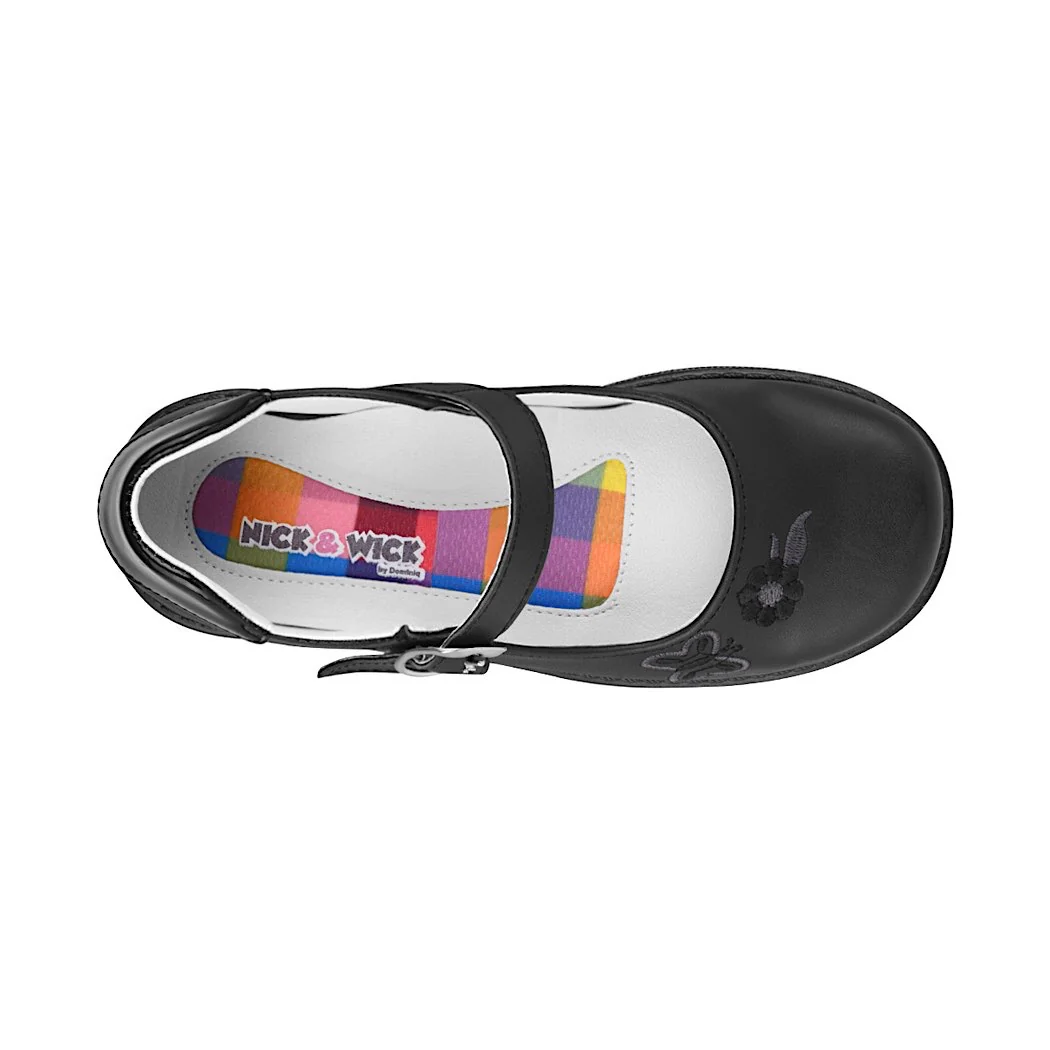 ZAPATOS ESCOLARES NIÑA NICK & WICK 4291 SIMIPIEL NEGRO - Image 4