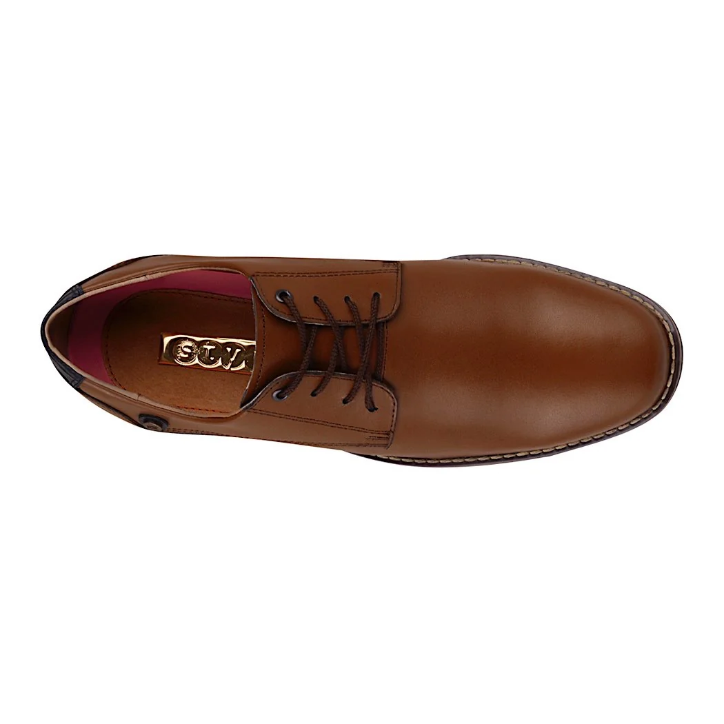 ZAPATOS CABALLERO STYLO 8521 PIEL CAFÉ - Image 4