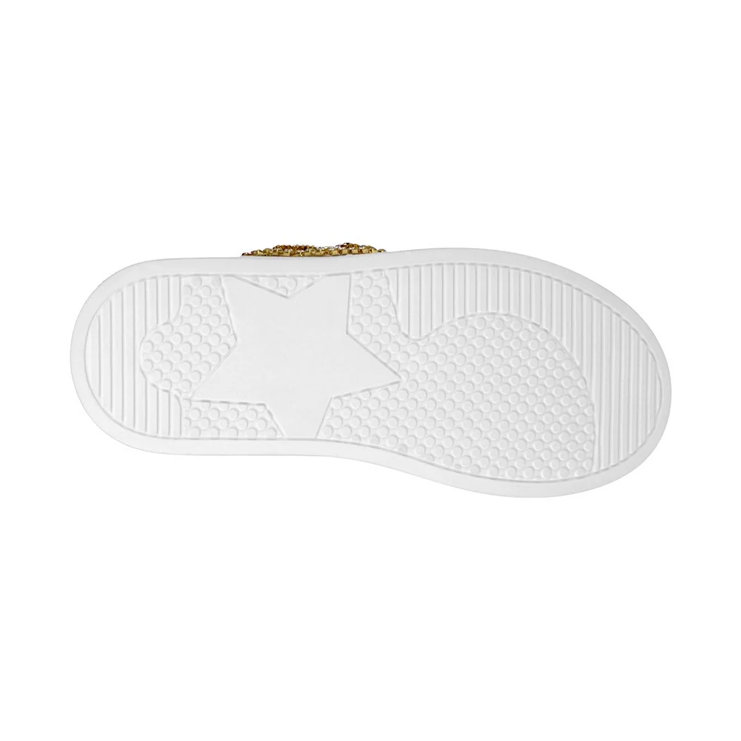 TENIS CASUALES NIÑA STYLO 9357 SIMIPIEL BLANCO - Image 3