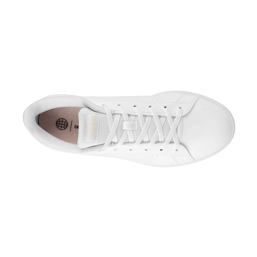 TENIS DAMA ADIDAS ADVANTAGE GW7105 SIMIPIEL BLANCO - Image 4